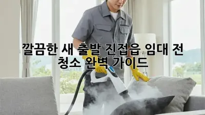 ✨ 깔끔한 새 출발! 진접읍 임대 전 청소 완벽 가이드 🏡
